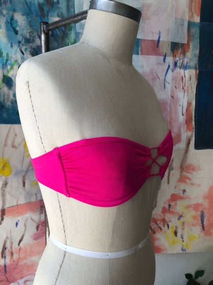 Neon pink bandeau size small